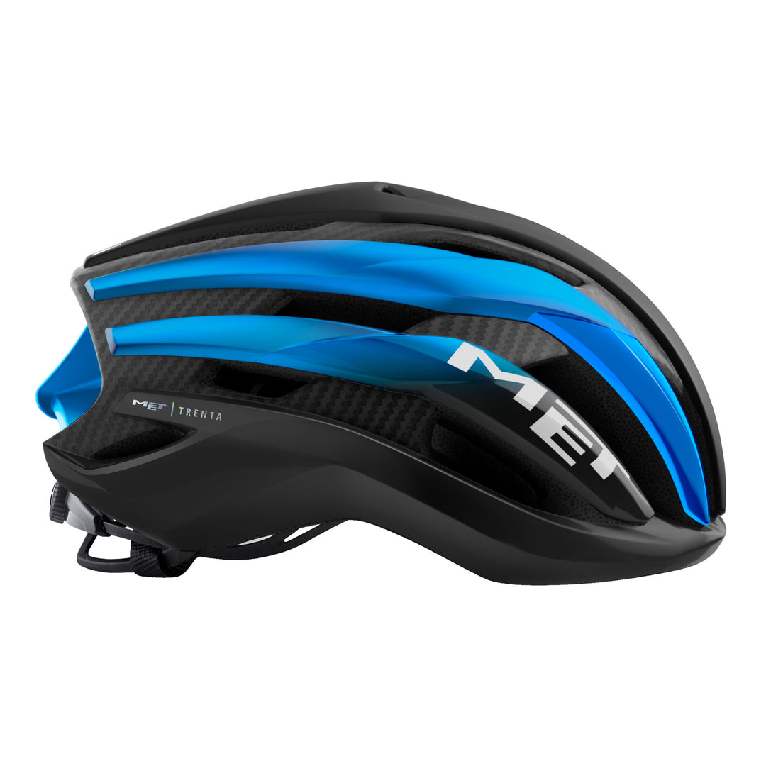 MET Trenta 3K Carbon cykelhjelm sort/blå