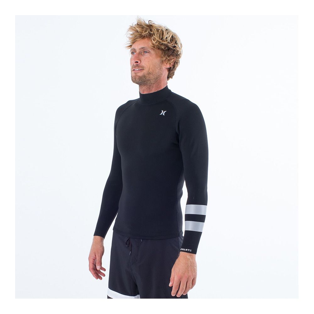 Hurley ADVANTAGE - Rashguard 1/1 mm Homme black