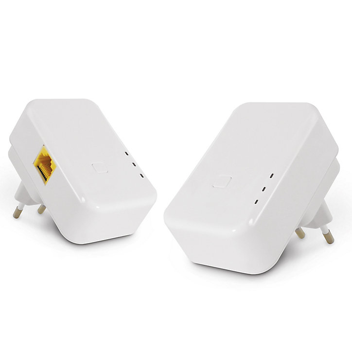 Prise CPL 300 MBPS - Fiche FR/SH Avidsen, lot de 2