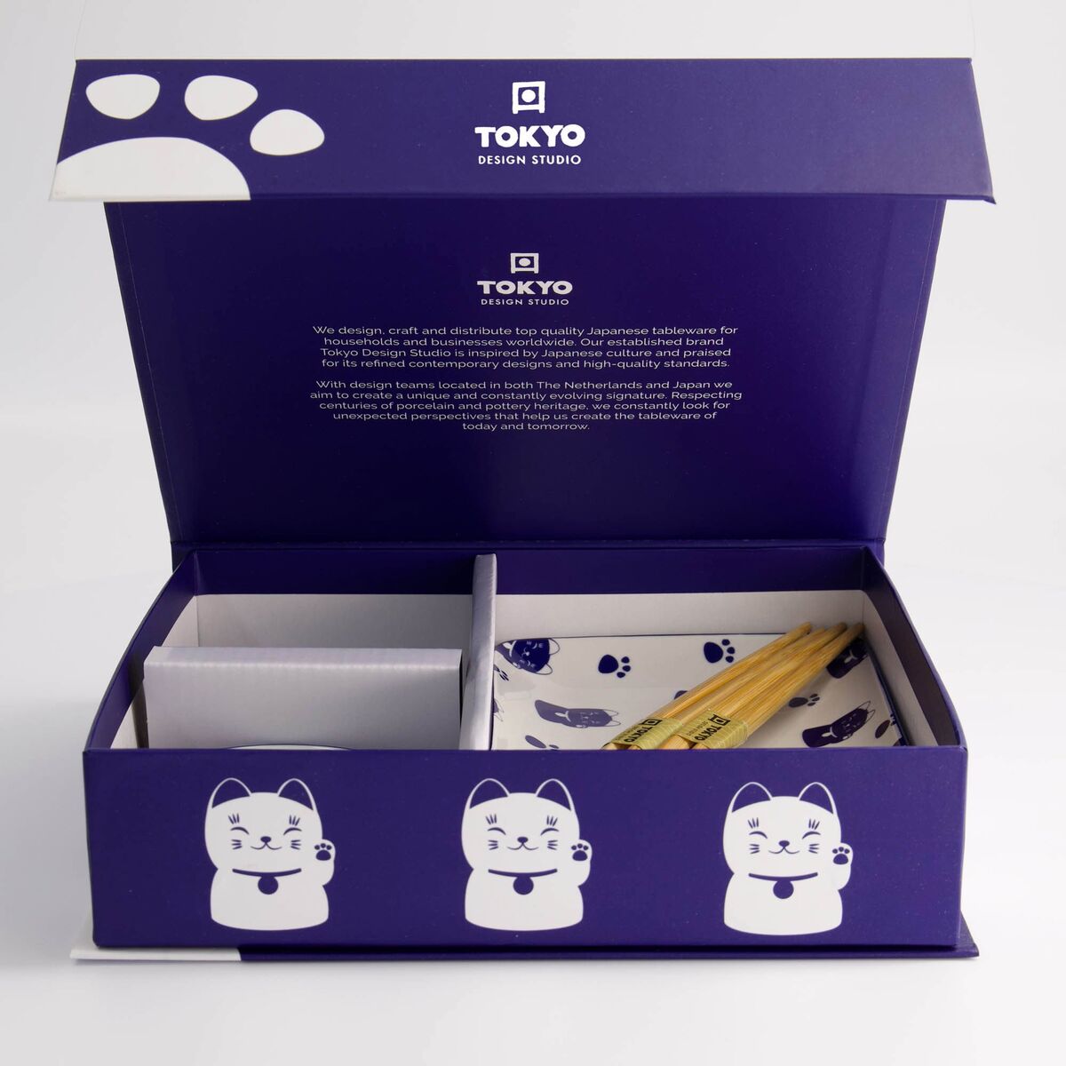Kawaii Blue Maneko gavesett