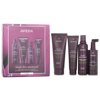 Aveda Invati Ultra Advanced 4 Step Light System Set: Light Shampoo 200ml Light Conditioner 200ml Serum 150ml Treatment 100ml