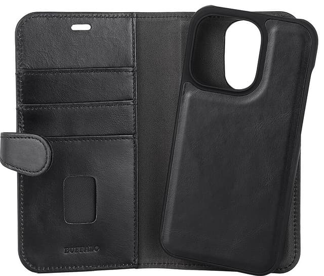 Buffalo 2-i-1 pungetui til iPhone 14 Pro (sort)