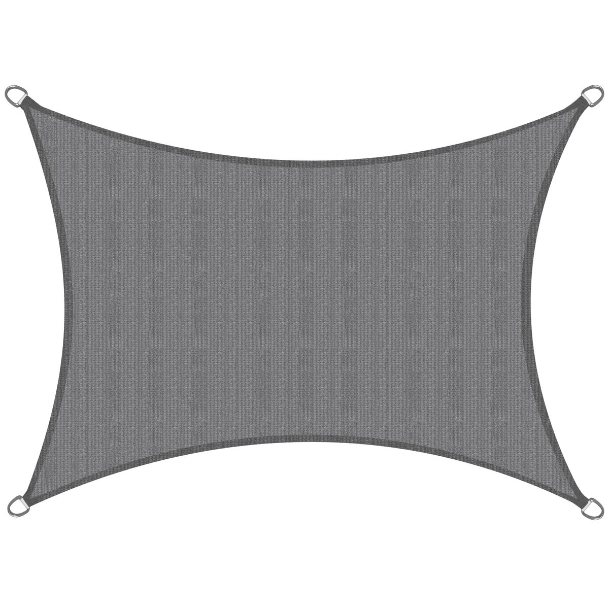 SolVision HS9 Zonnescherm 200x200cm Rechthoekig Antraciet HDPE