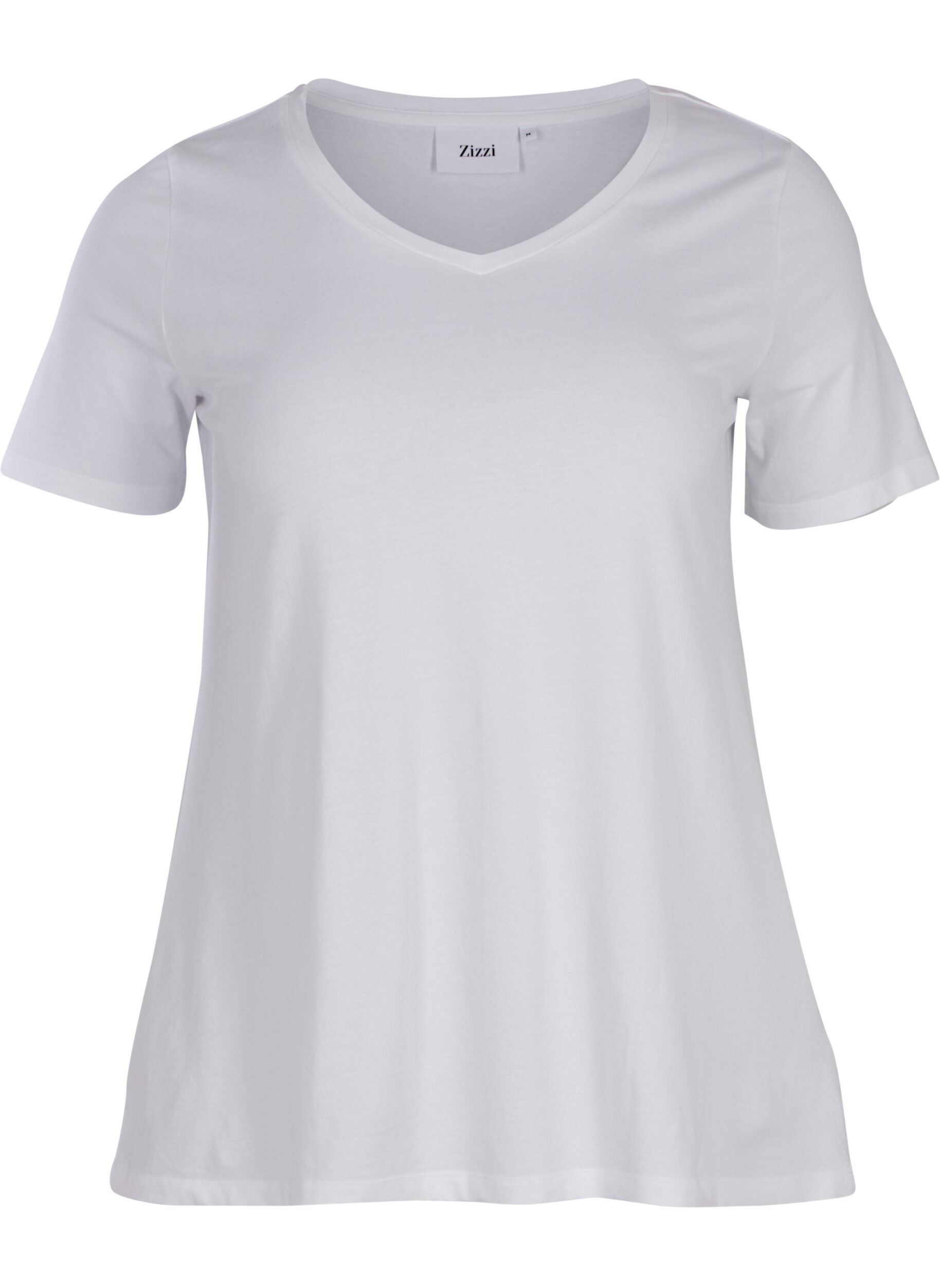 Basis t-shirt med v-hals