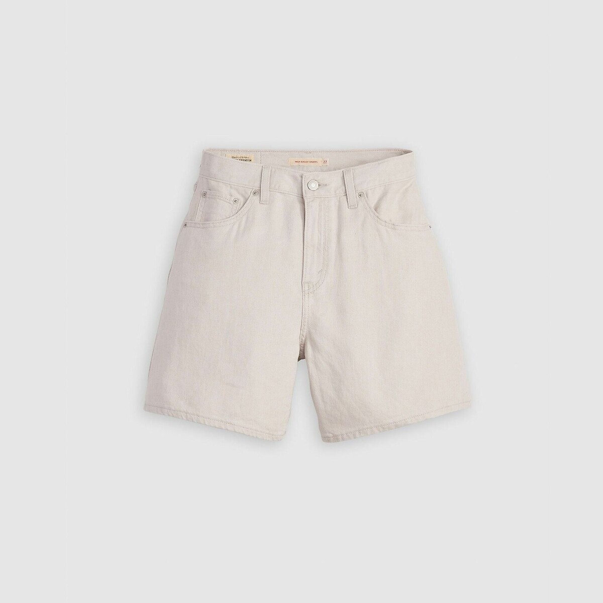 LEVI'S<br>Shorts folgados de cintura alta em mistura de linho