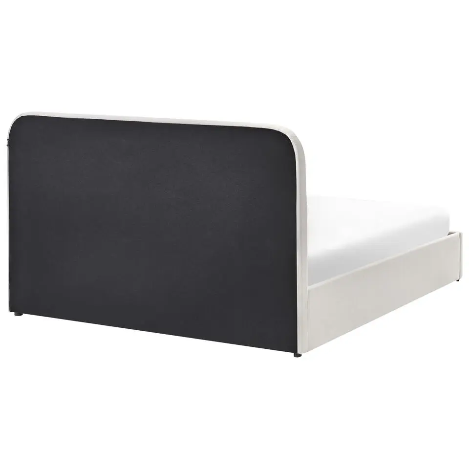 CHALLANS - Bed met opbergruimte - Off-white - 140 x 200 cm - Stof