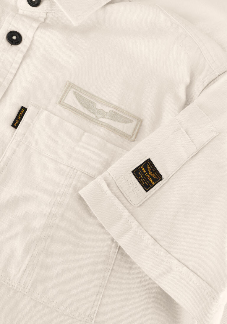 PME LEGEND beige pme legend casual overhemd short sleeve shirt ctn slub