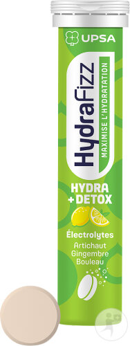 Upsa Hydrafizz Hydra +Détox 16 Comprimés Effervescents