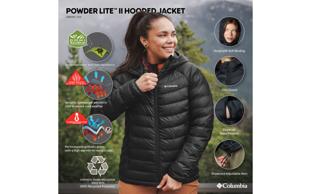 Columbia Powder Lite II Hooded Damenjacke