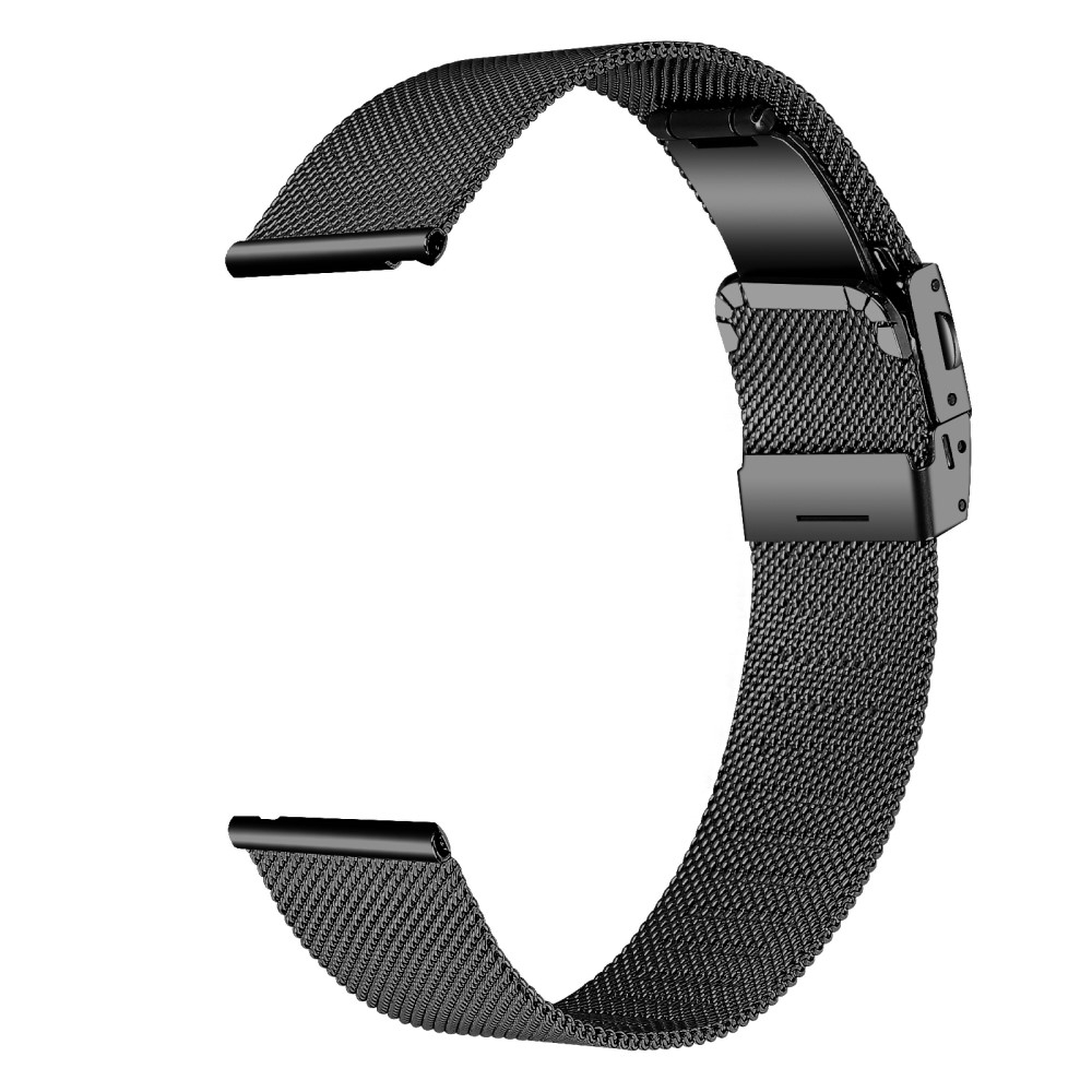 Garmin Venu Edelstahl Armband Milanaise (Gelenkumfang: 140-210mm) - Schwarz