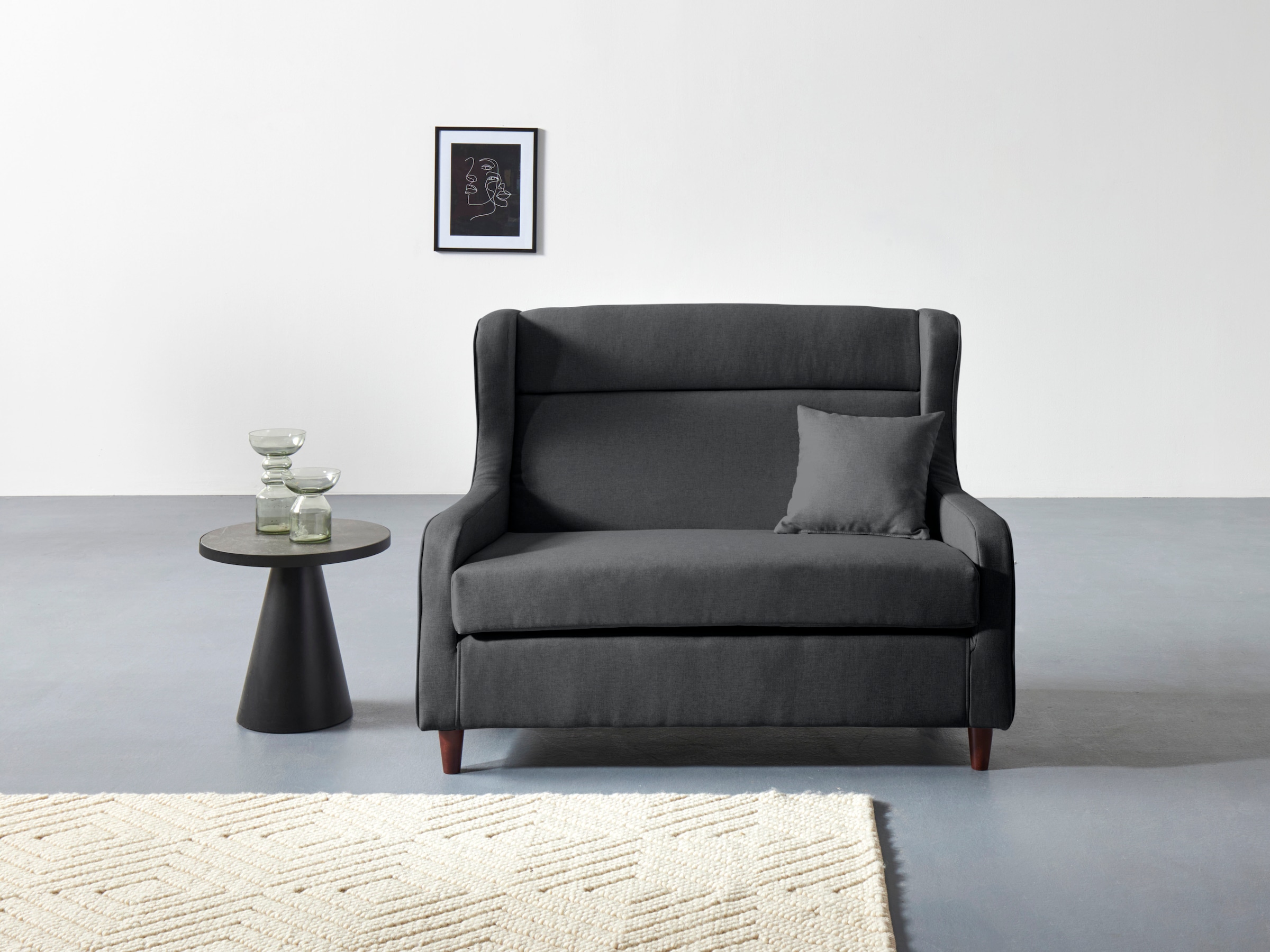 COLLECTION AB Ohrensessel »Mike« Breite 130 cm, 1 Zierkissen inkusive