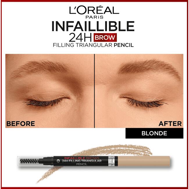 L'Oréal Paris Infaillible 24H Brow Filling Triangular Wenkbrauwpotlood 7.0 Blonde