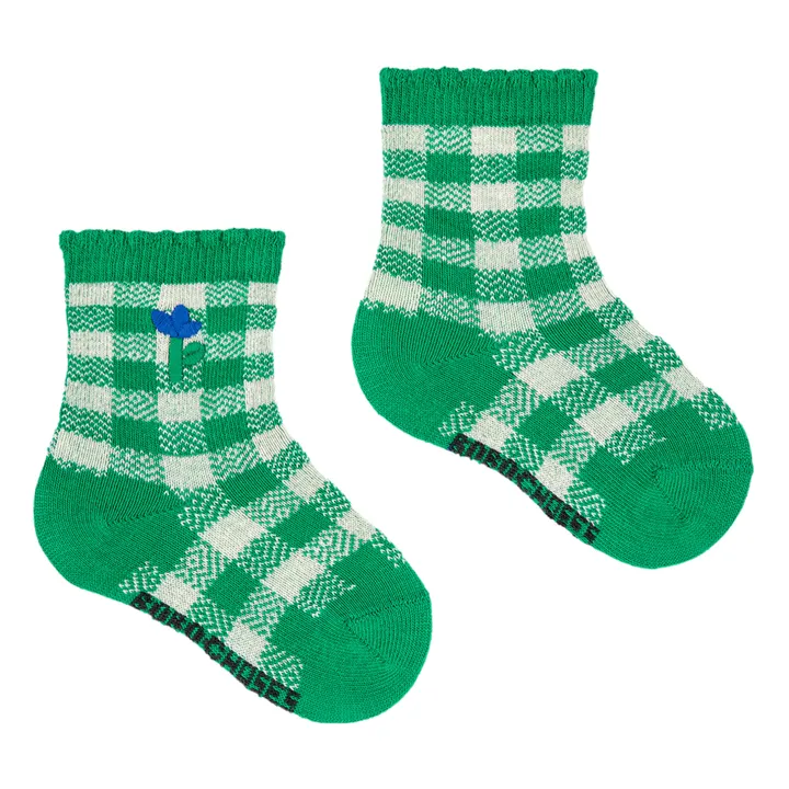 Bobo Choses Chaussettes Vichy | Vert