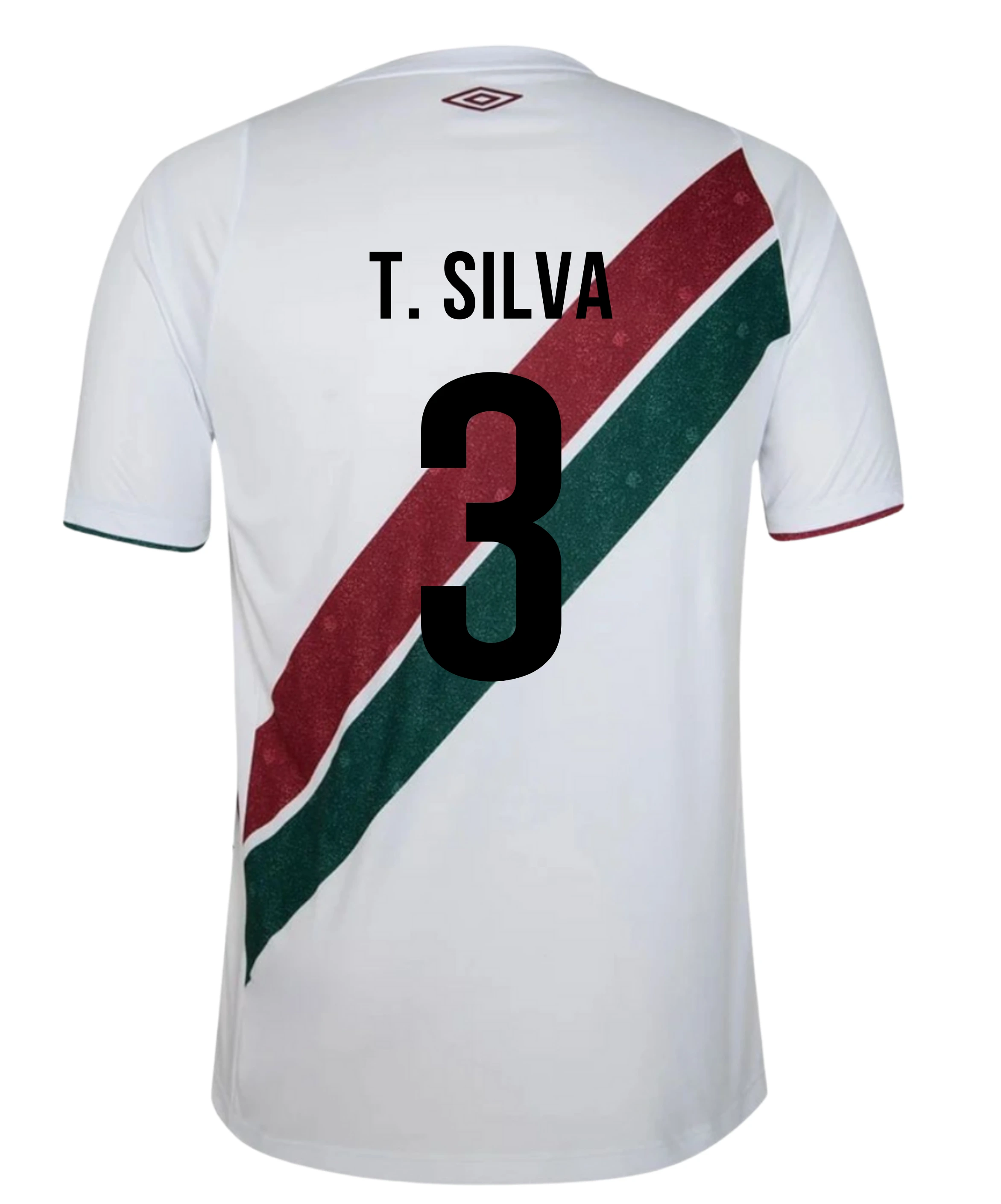 Fluminense Uitshirt 2025   Bedrukking Thiago Silva - Voetbalshirt Braz