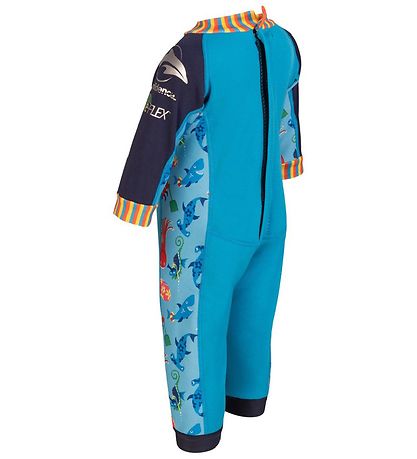 Konfidence Schwimmanzüg - UV50+ - Cyan/Stripe Seabiskit