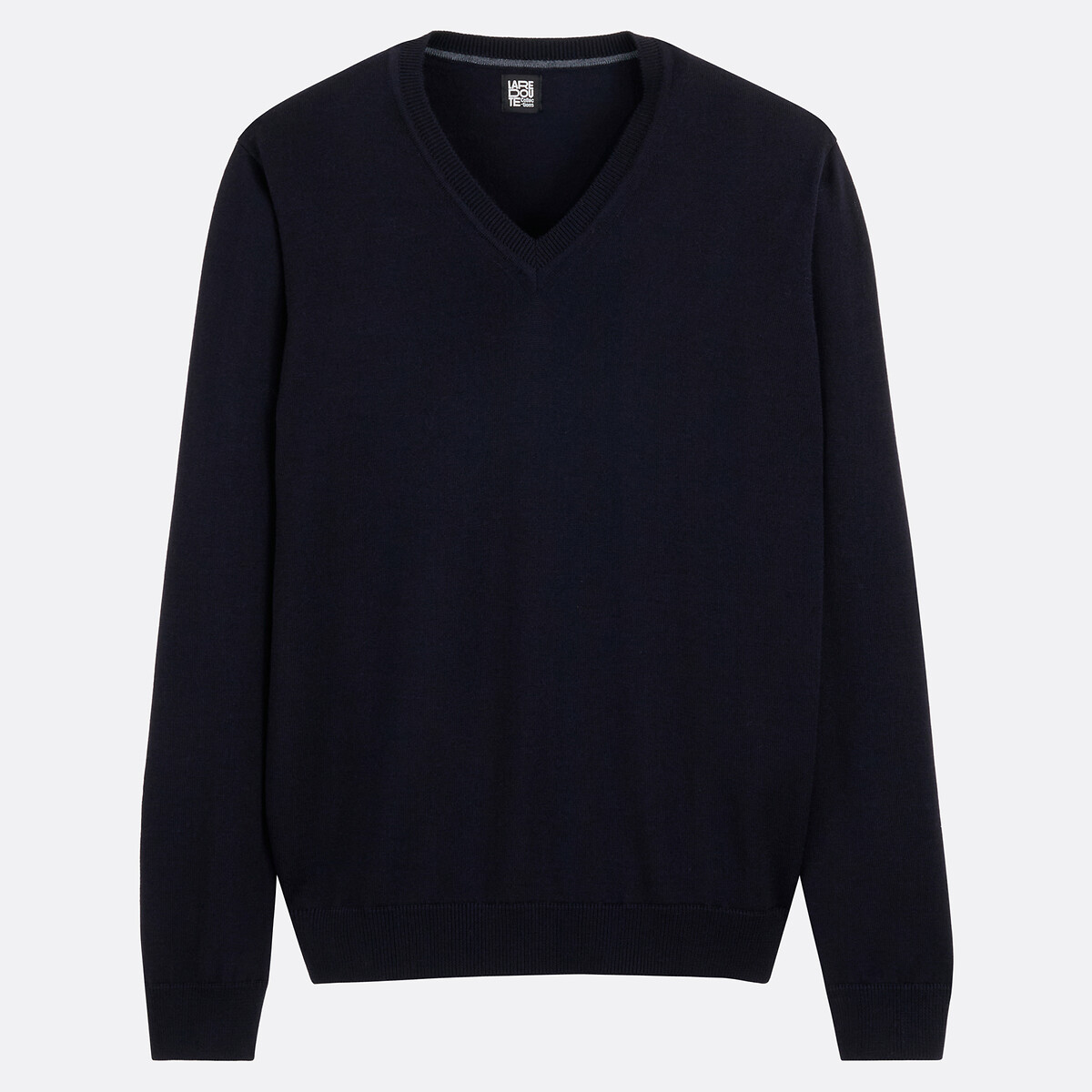 COLEÇÕES LA REDOUTE<br>Suéter com decote em V em lã merino, fabricado na Europa