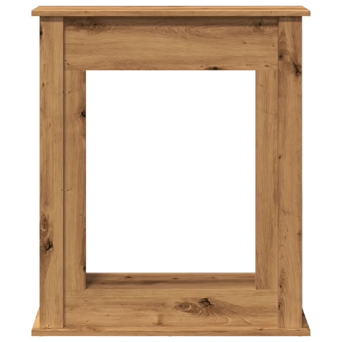 vidaXL Cadre de cheminée chêne artisanal 75x20x87,5 cm bois ingénierie