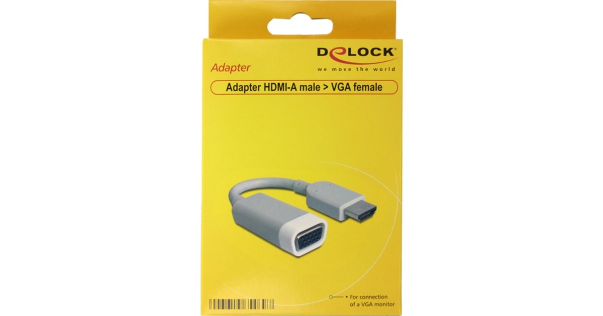 DeLOCKHDMI A > VGA adapter  (Grijs, 0,15 meter)