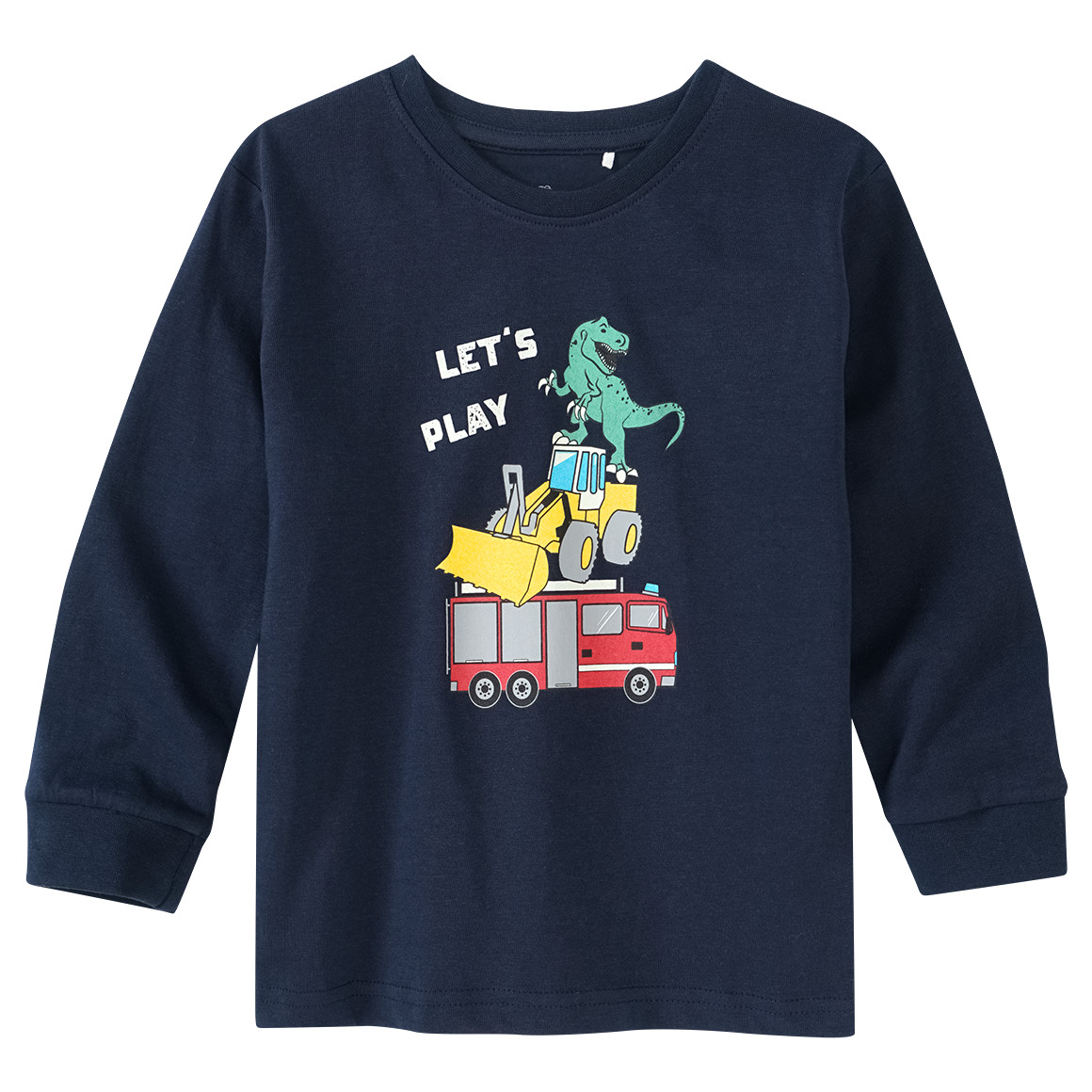 Topolino Jungen Langarmshirt Print leuchtet im Dunkeln dunkelblau