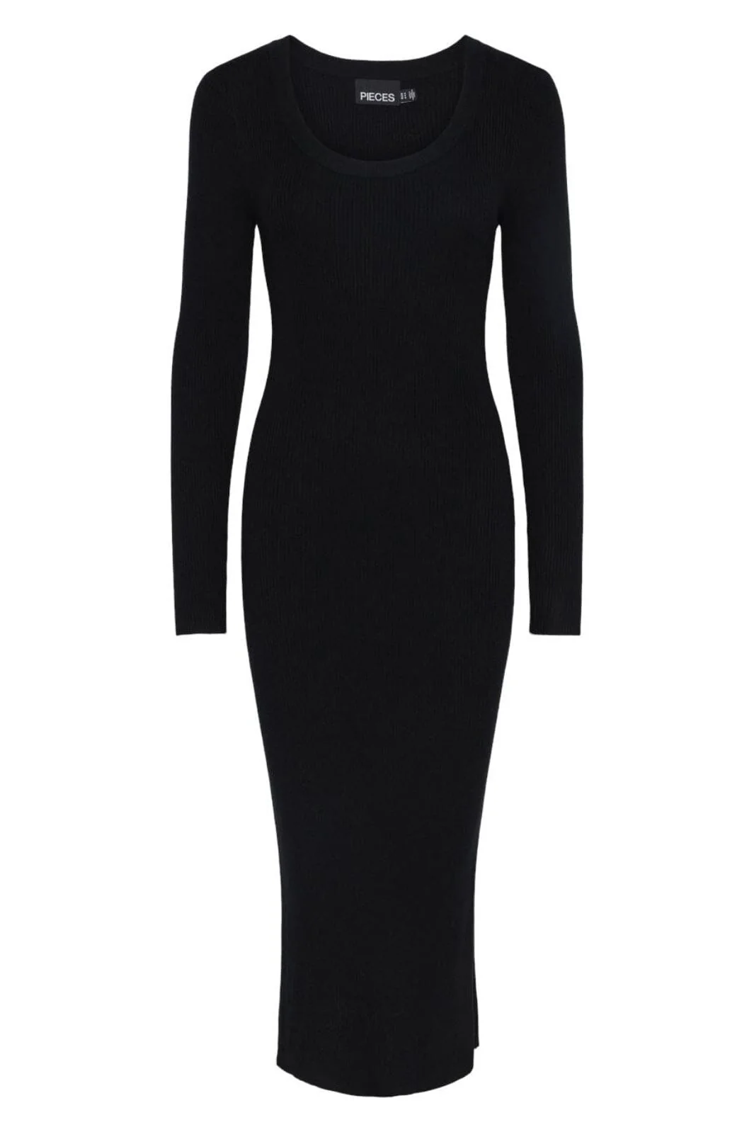 Pieces Pcmira Ls Knit Dress 4542913 black