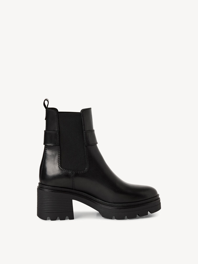 Leren Chelseaboot - zwart