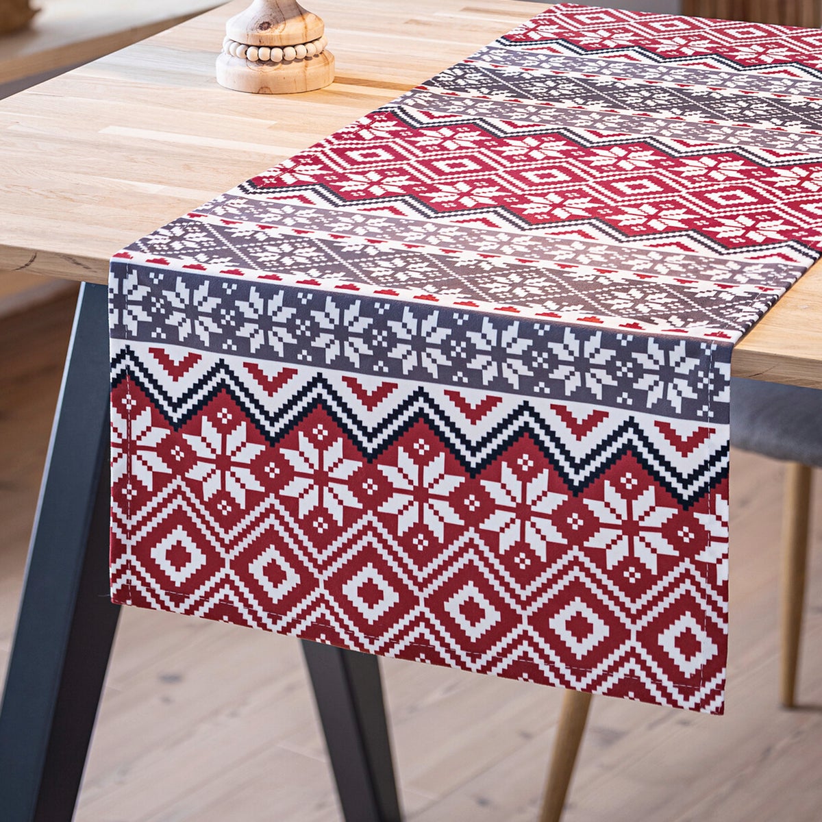 FRANK FLECHTWAREN | Scandinavische tafelloper, 40x140cm, POLYESTER