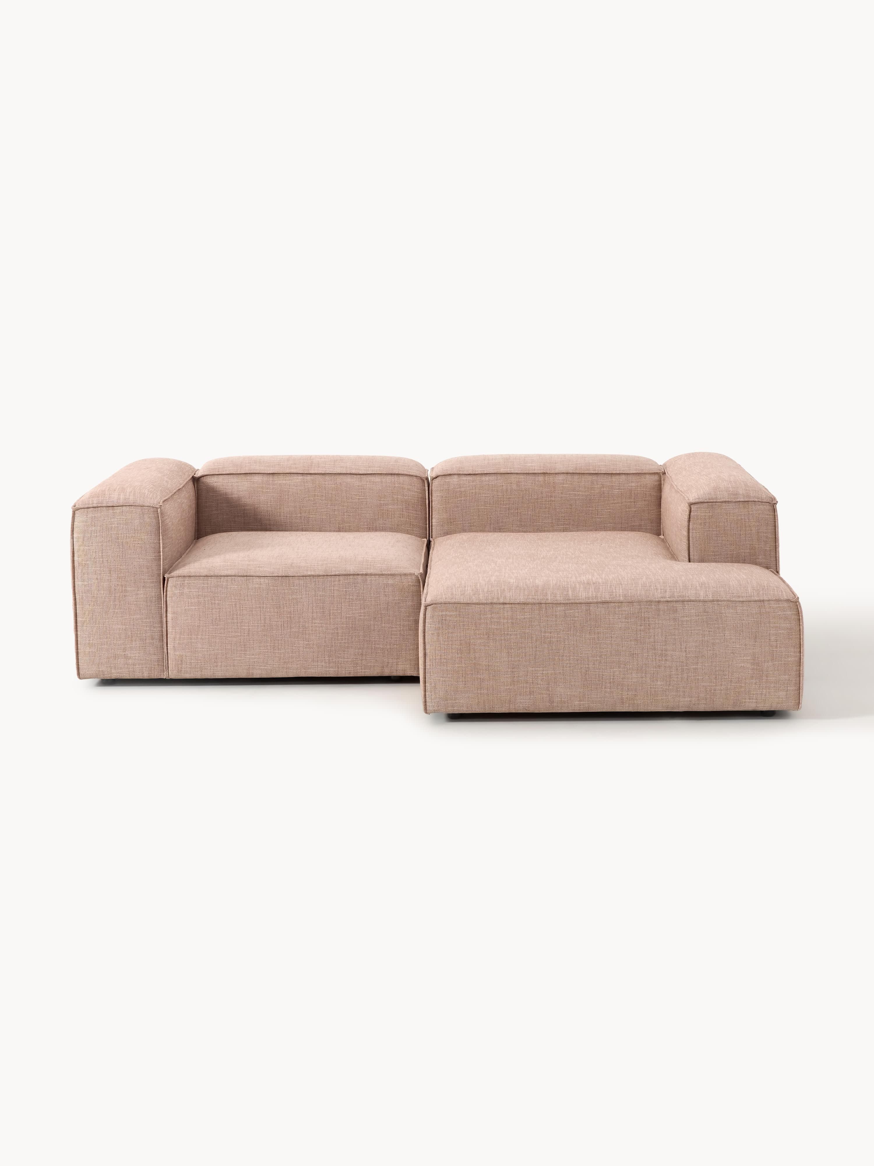 Modulaire hoekbank Lennon van linnenmix (2-zits)