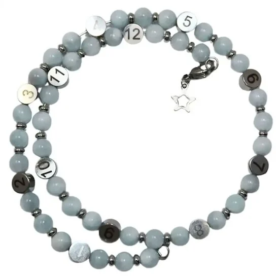 Bracelet d'allaitement   Aigue marine        de               Irréversible