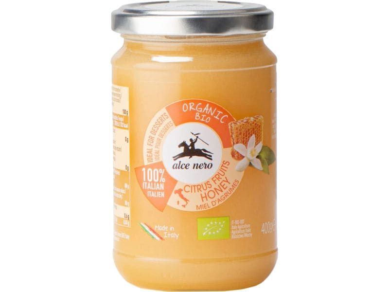Alce Nero Bio Honig Zitrusfrucht 400 g Bio-Honig aus italienischen Zitrusfrüchten