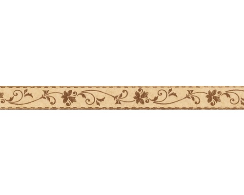 Rand 2590-28 Alleen Randen 9 zelfklevend bloemrank bruin 5 m x 5 cm