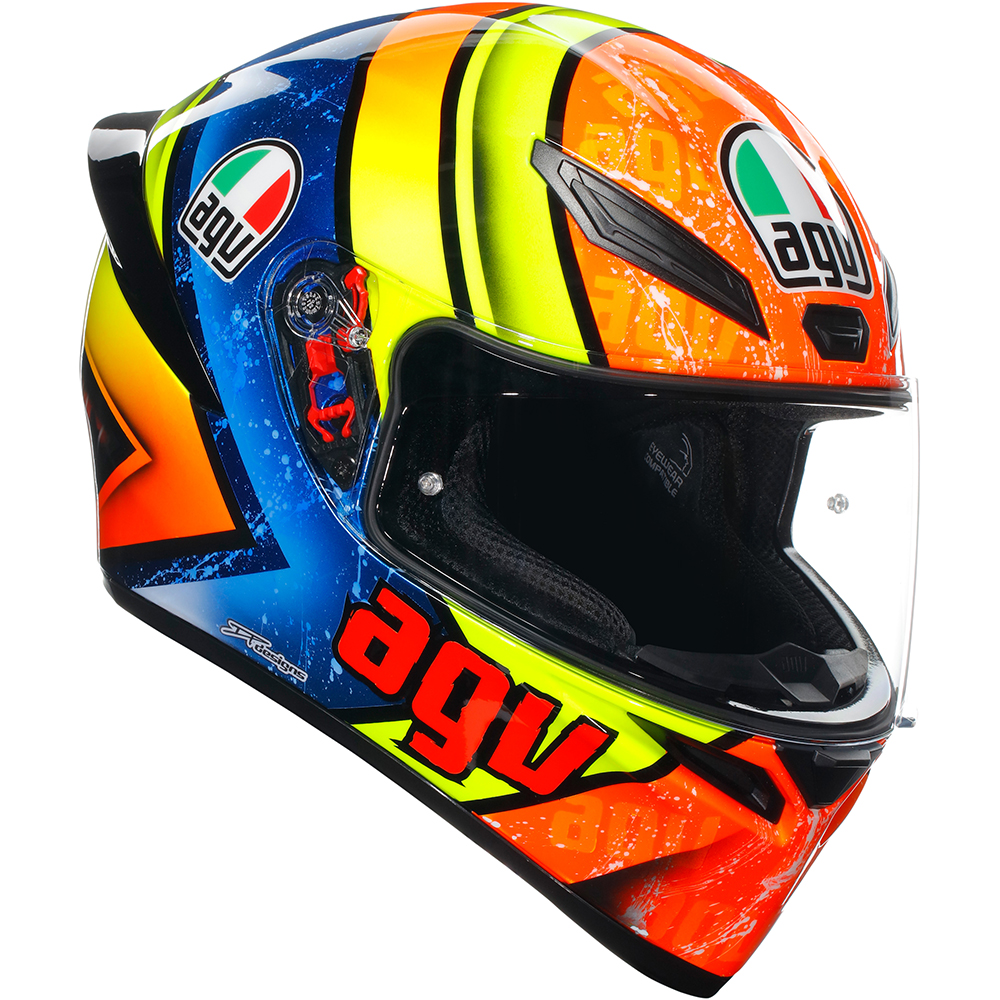 AGV - Casque K1 S Izan Orange / Jaune / Bleu
