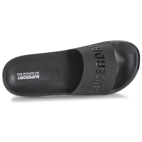 Superdry - Sandales De Piscine À Logo Véganes - Noir