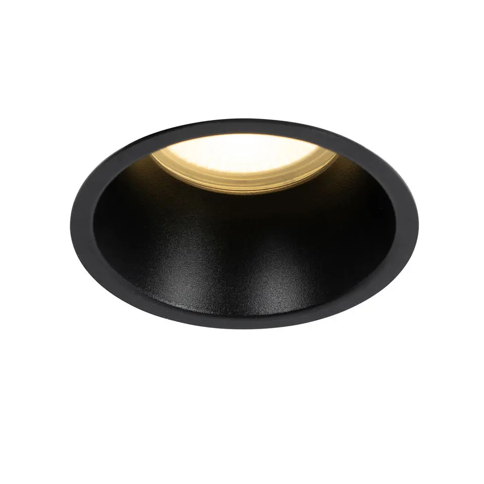 Qazqa inbouwspots dept zwart gu10