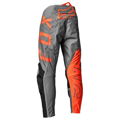 Pantalon cross Fox YOUTH 180 SKEW - PATROL - Gris / Orange