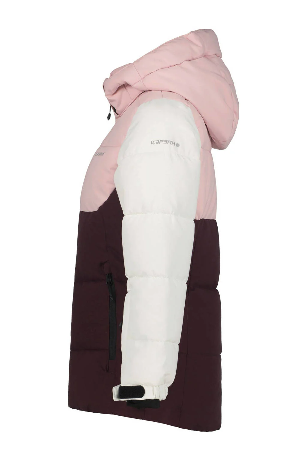 Icepeak ski-jack Loris lichtoze/zwart/wit