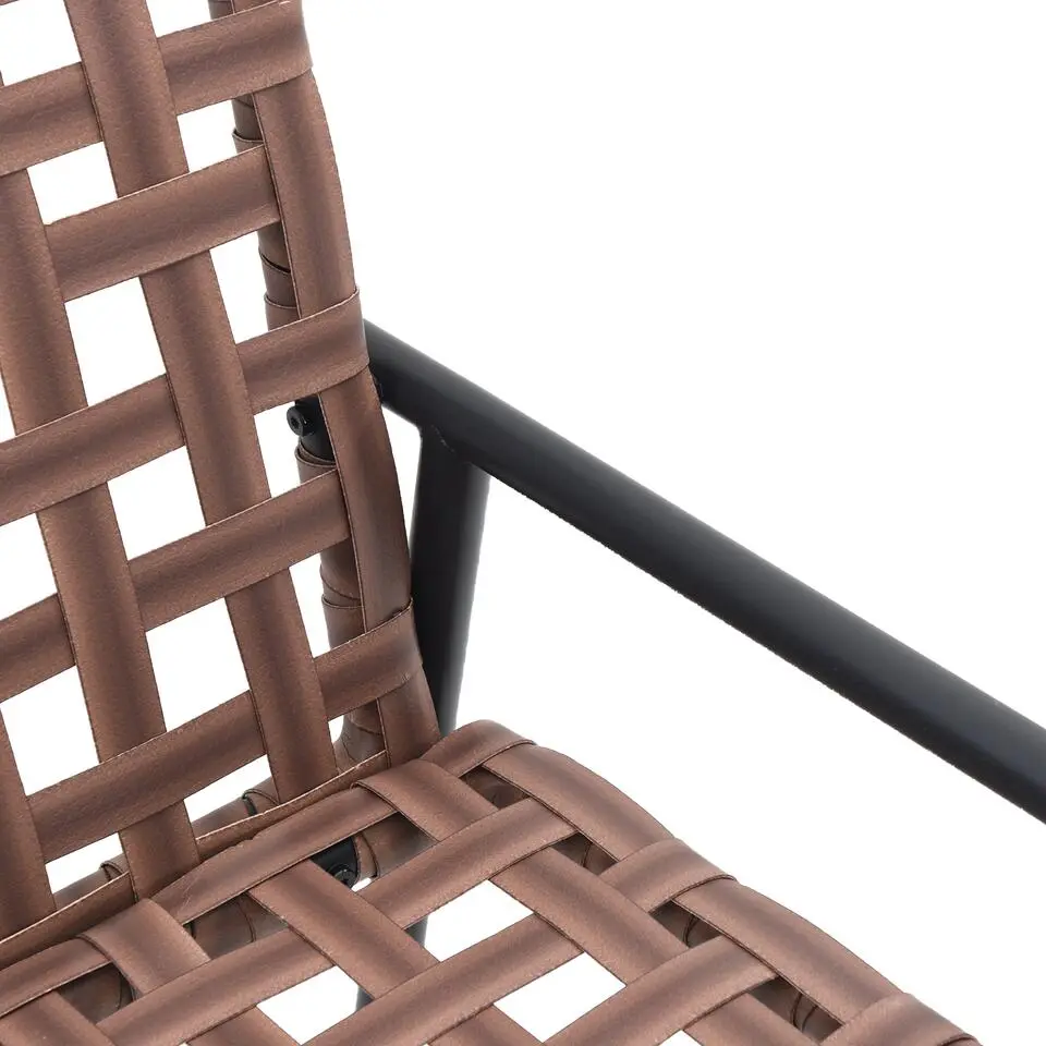 vidaXL - Tuinstoelen - Zwart - Poly Rattan - 2 stuks - 79x56x73,5 cm