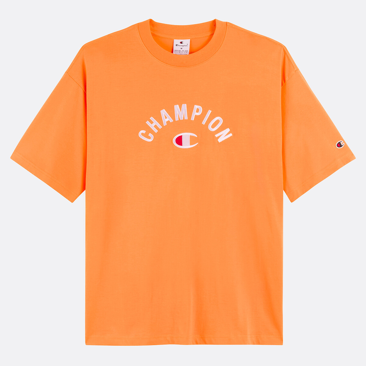 CHAMPION<br>Camiseta de manga curta com logotipo semicircular