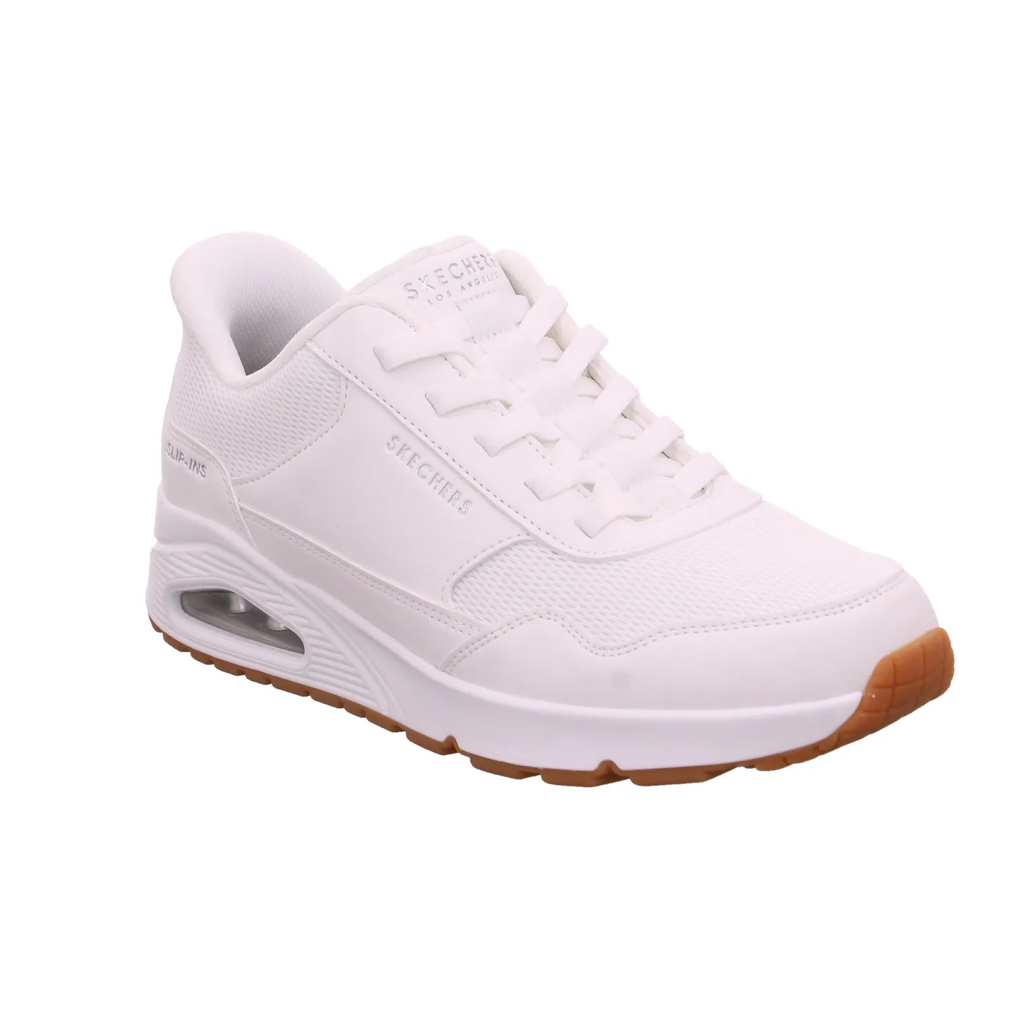 SKECHERS Halbschuhe Sneaker Weiss Lederimitat