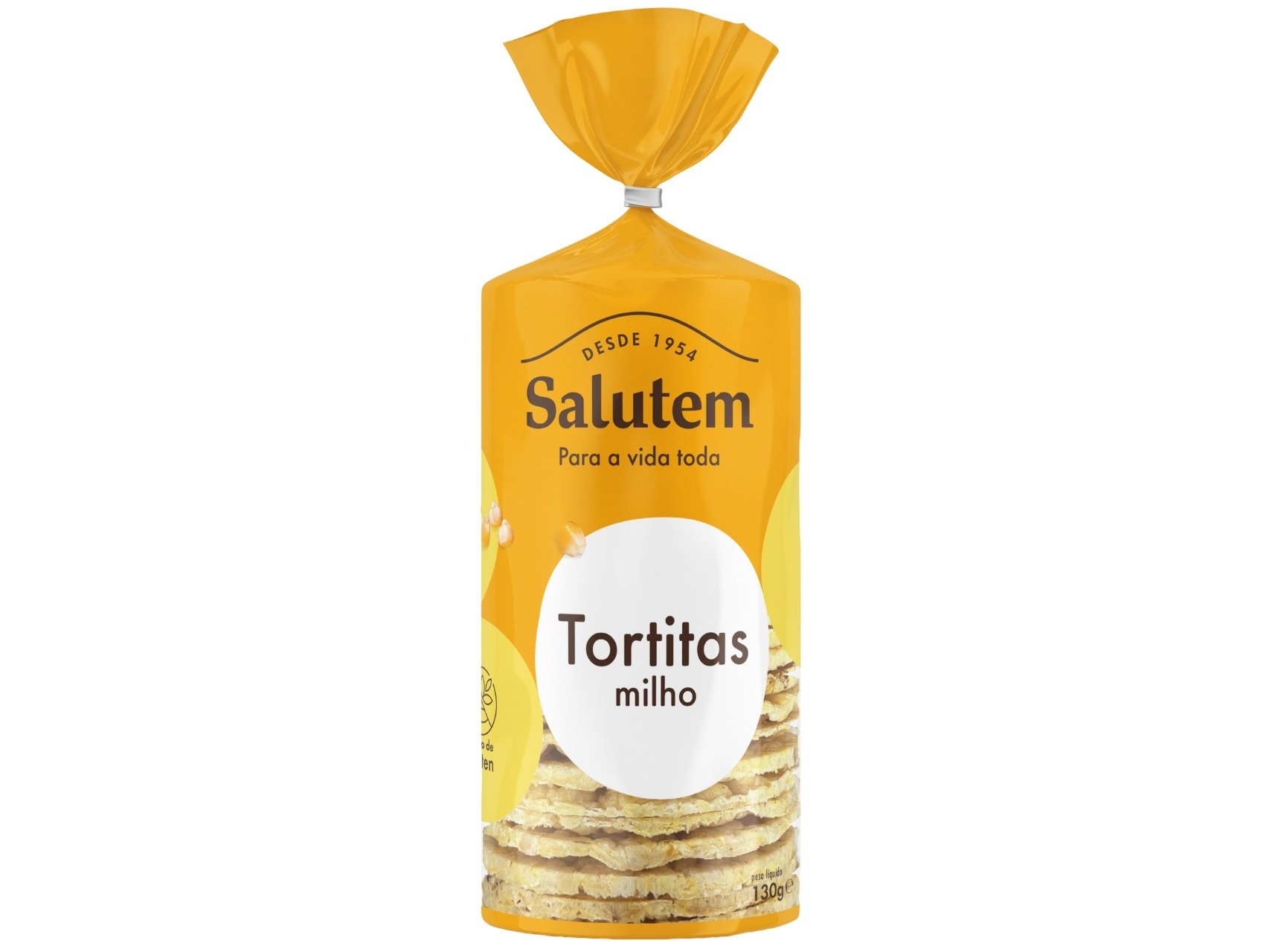 TORTITAS SALUTEM MILHO FINÍSSIMAS COM SAL 130G