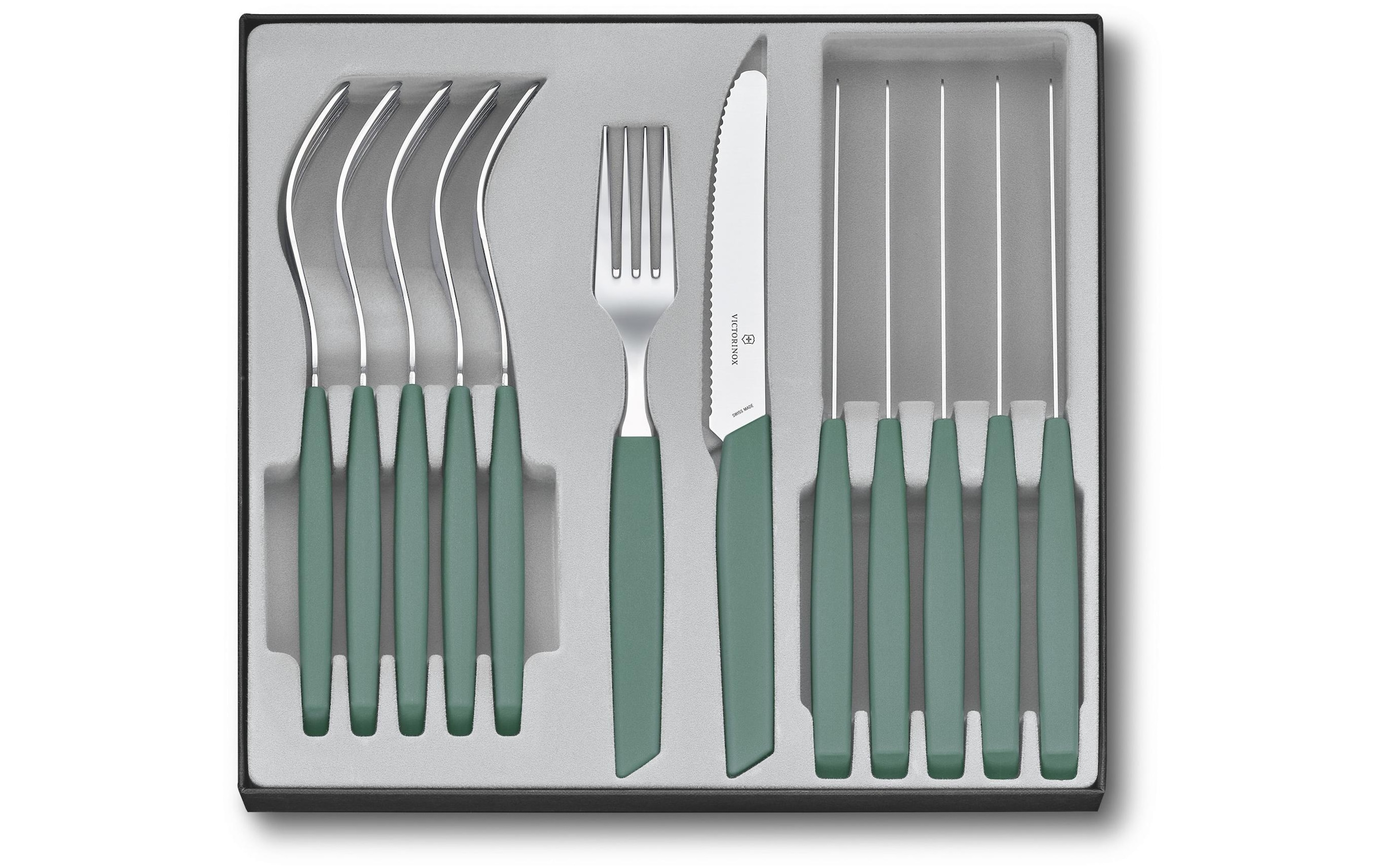 Victorinox Besteck-Set »Swiss Modern 12-teilig, Sage Green«