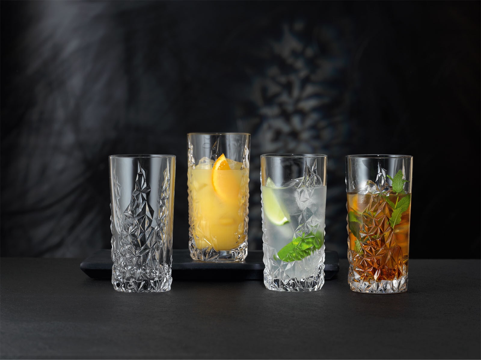 Nachtmann Longdrinkglas SCULPTURE 4er Set Kristallglas