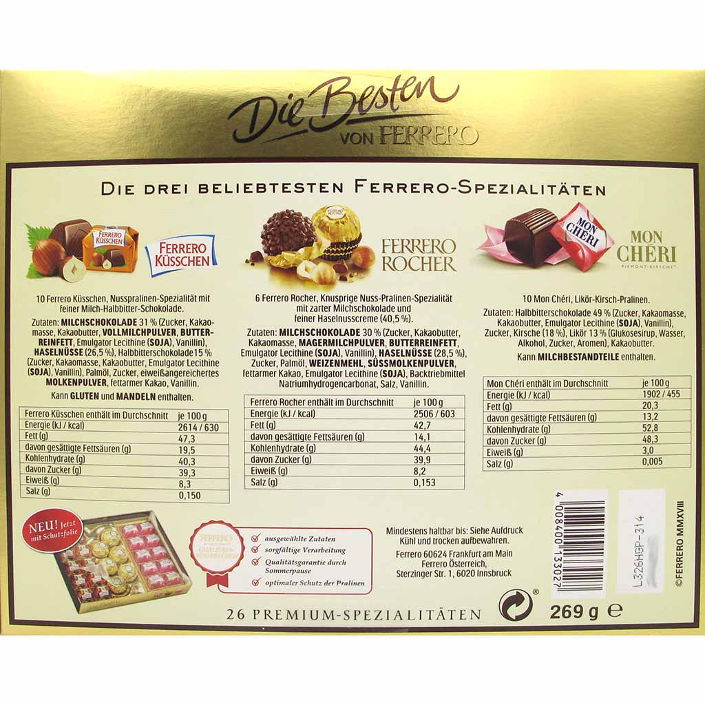 Ferrero Die Besten Classic 269g MHD:16.2.25