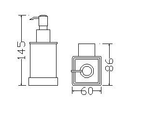 Mueller Cube zeepdispenser chroom