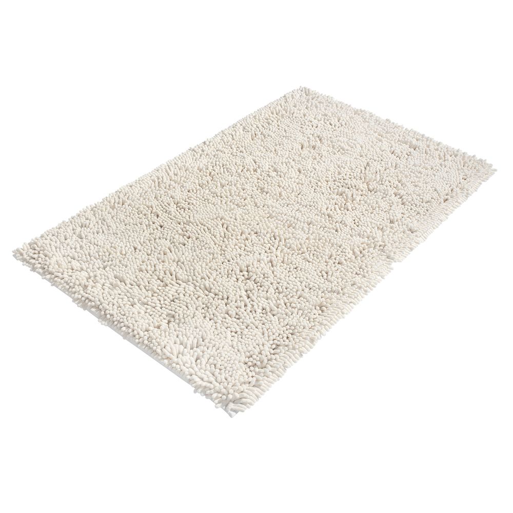 PANA® Kuscheliger Chenille Badvorleger • Badematte • Badteppich • Duschvorleger • 60x100 cm • Rutschfester Badeteppich • Ökotex zertifiziert