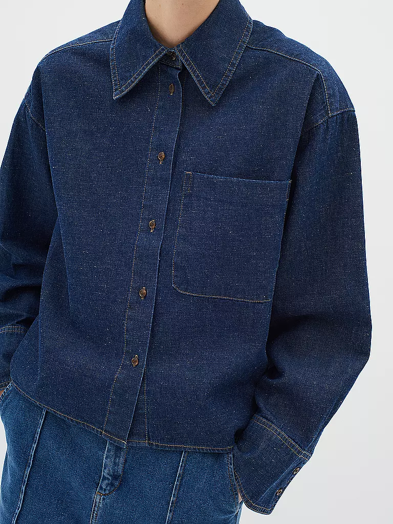 IN WEAR Jeansbluse JAYAIW dunkelblau