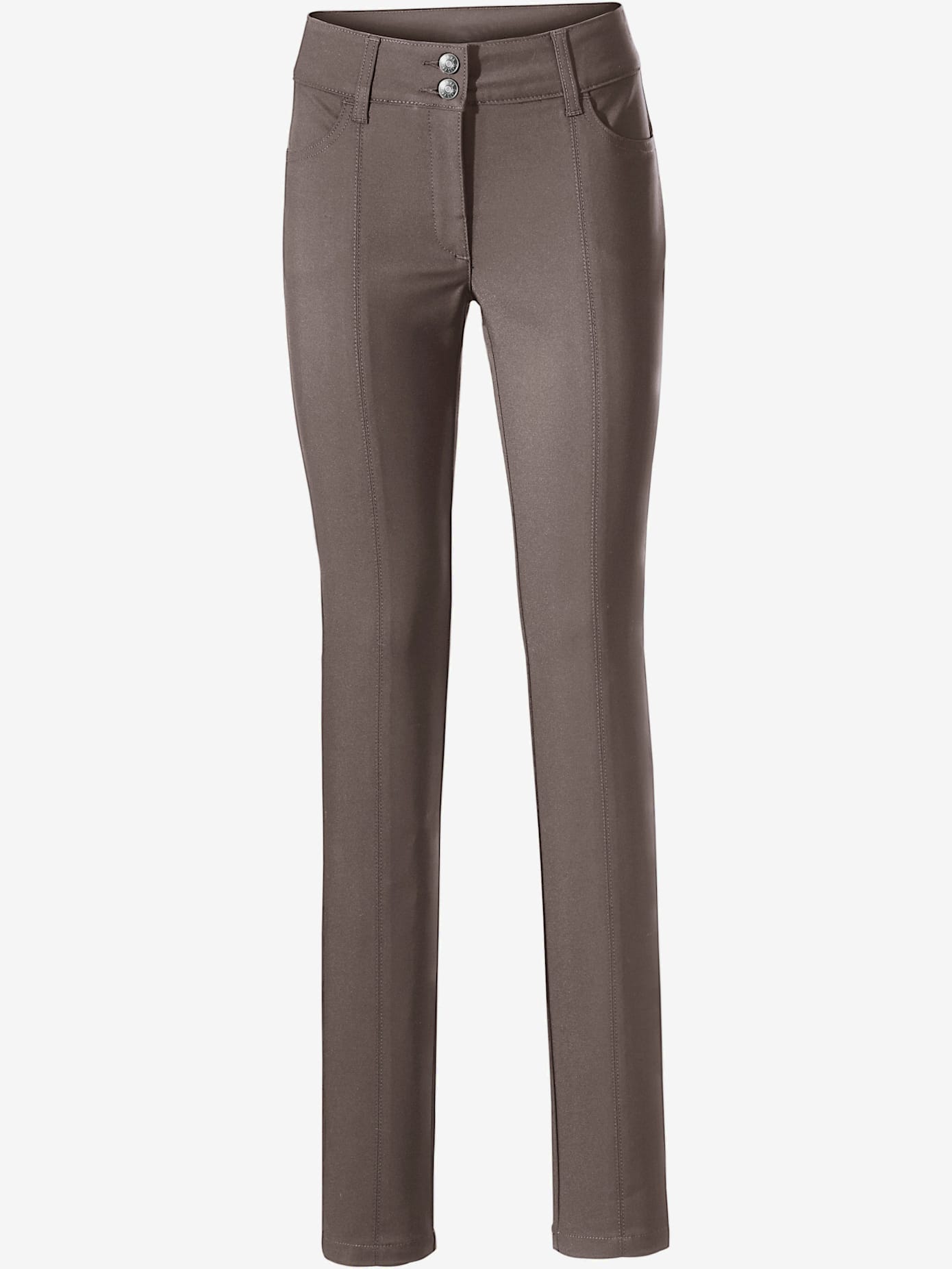 Pantalon effet ventre plat coupe skinny