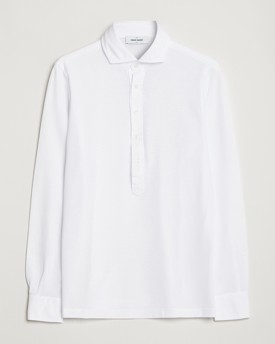 Gran Sasso Popover Shirt White