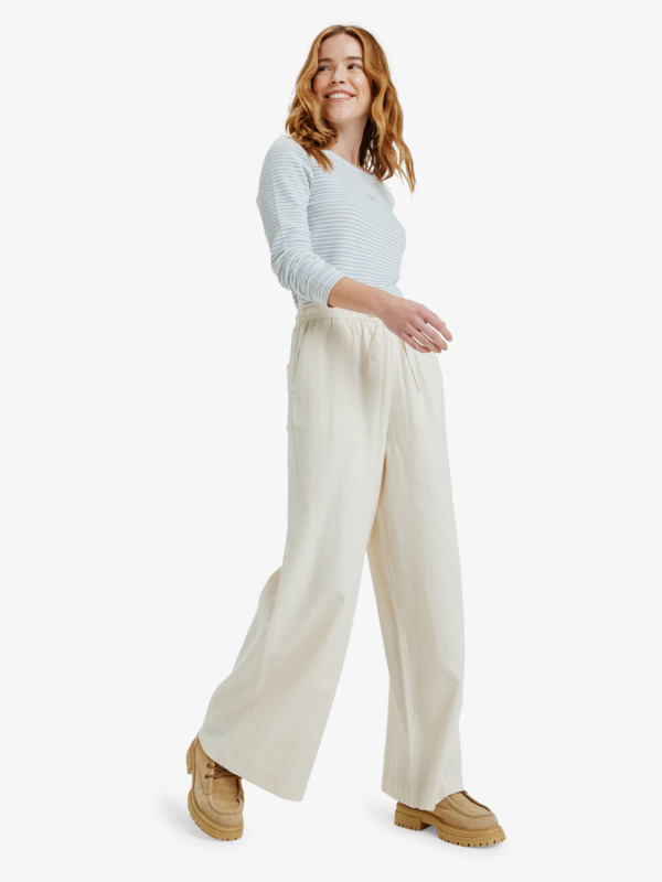 Lekeitio Break Mid Pantalon souple Beige Femme