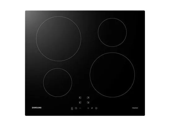 Samsung Table de cuisson induction 60cm 4 feux 7200w noir - nz64m3nm1bb