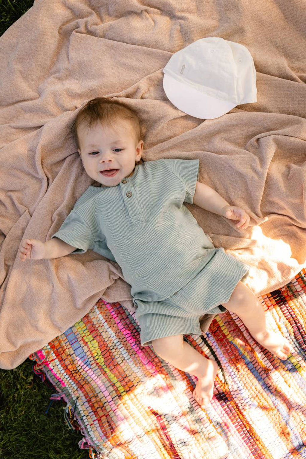 Quapi baby T-shirt DAN grijsgroen